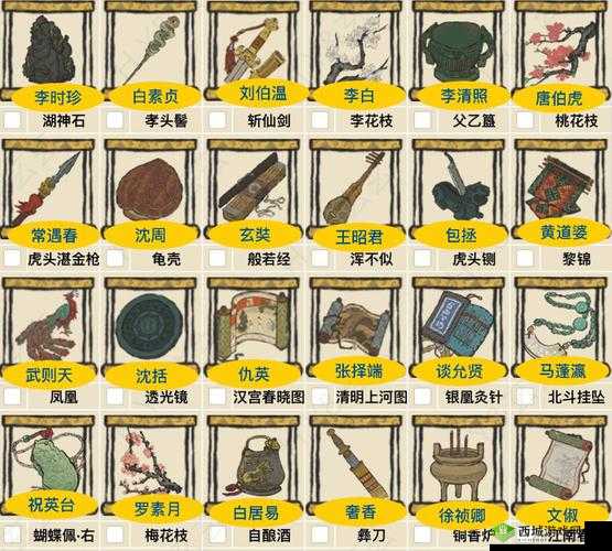 江南百景图工部官员交易品有哪些?交换物品介绍